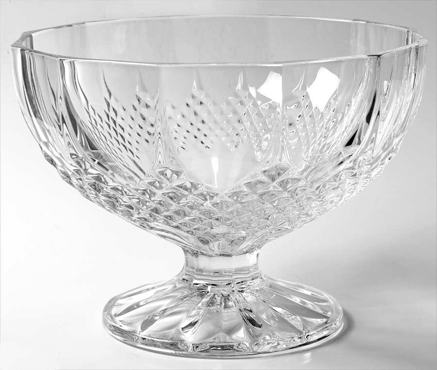 Longchamp (Clear) 8" Footed Bowl by Cristal D'Arques - Durand-1