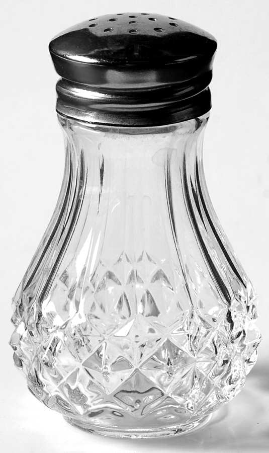 Longchamp (Clear) Shaker with Metal Lid by Cristal D'Arques - Durand-1