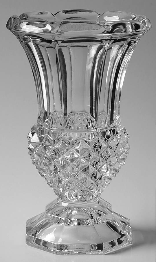 Longchamp (Clear) 7" Footed Vase by Cristal D'Arques - Durand-1