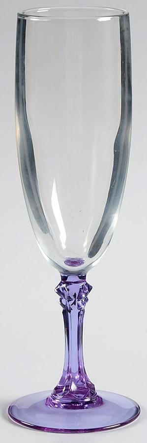 Lude Lilas Fluted Champagne by Cristal D'Arques - Durand-1