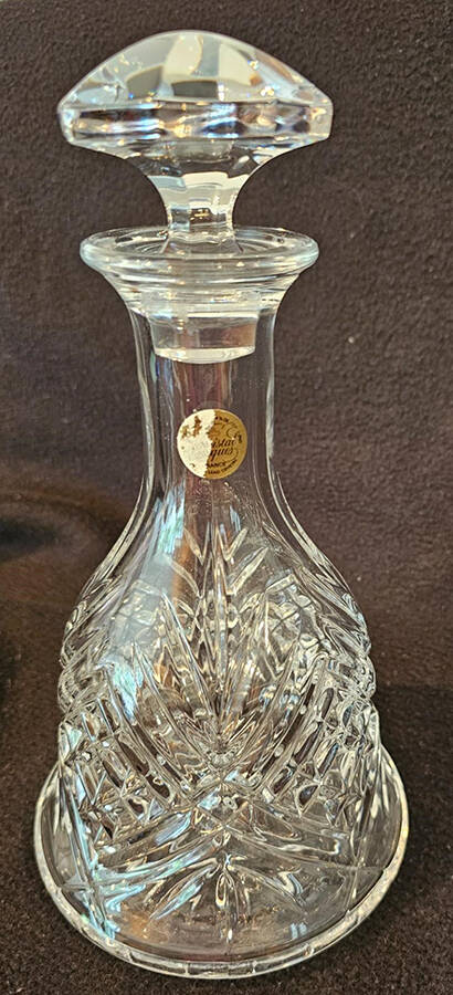Masquerade Ships Decanter & Stopper by Cristal D'Arques - Durand-1