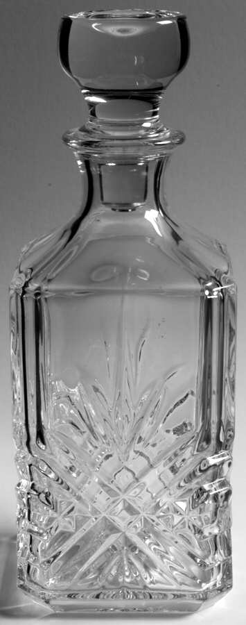 Masquerade Square Decanter with Stopper by Cristal D'Arques - Durand-1
