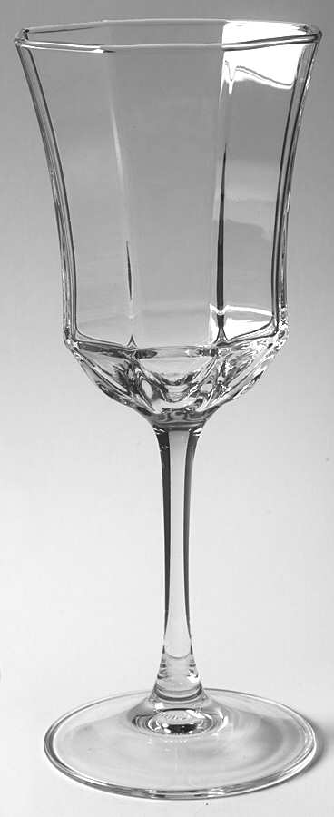 Octime Clear Water Goblet by Cristal D'Arques - Durand-1