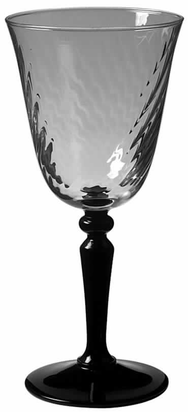 Onyx Water Goblet by Cristal D'Arques - Durand-1