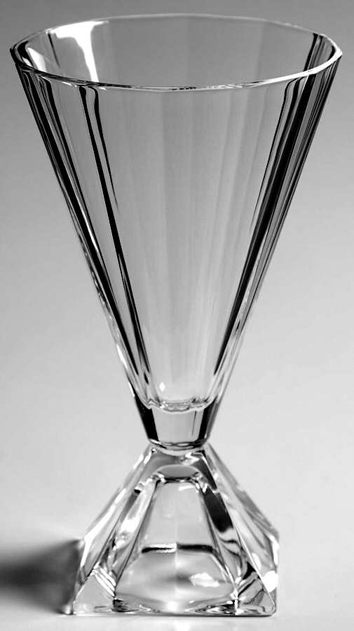 Pyramid Water Goblet by Cristal D'Arques - Durand-1