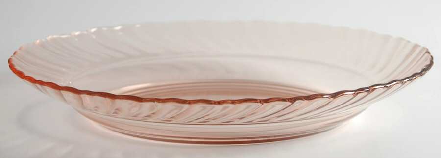 Rosaline Pink (Swirl Optic) Coupe Soup Bowl by Cristal D'Arques - Durand-1