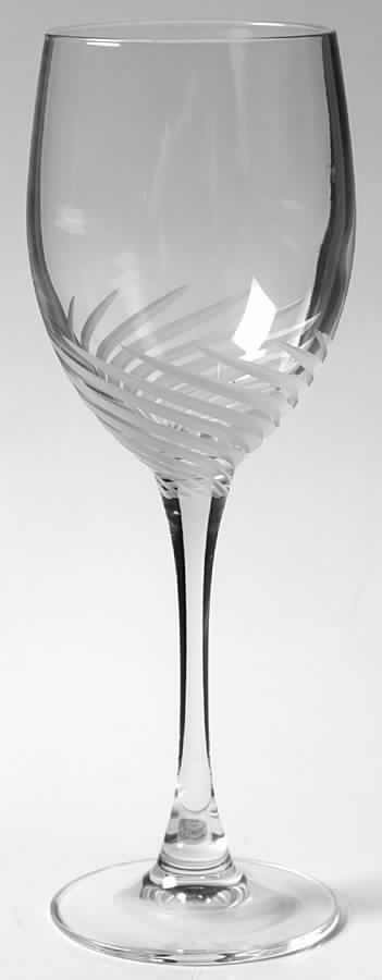 Spirale Mate Water Goblet by Cristal D'Arques - Durand-1
