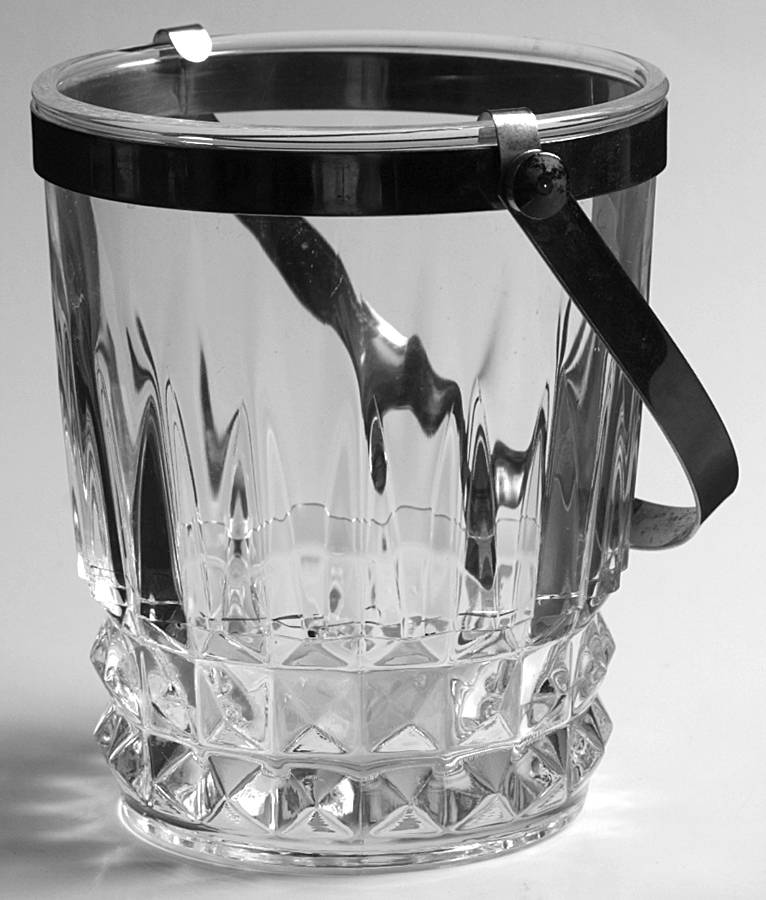 Tuilleries Villandry Ice Bucket with Detachable Handle by Cristal D'Arques - Durand-1