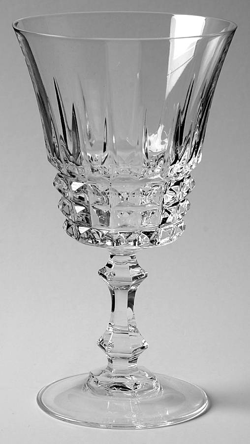 Tuilleries Villandry Water Goblet by Cristal D'Arques - Durand-1