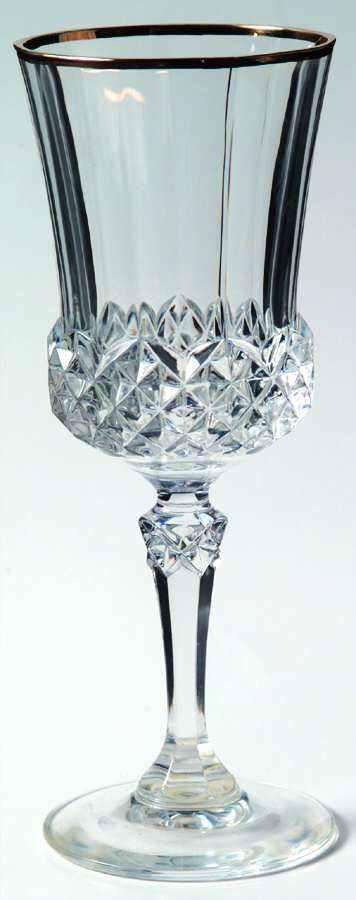 Valencay Gold Wine Glass by Cristal D'Arques - Durand-1
