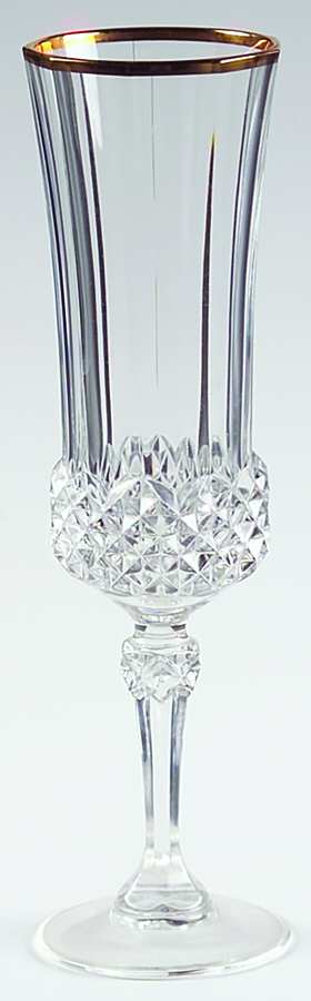 Valencay Gold Fluted Champagne by Cristal D'Arques - Durand-1