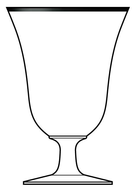 Ingrid (Platinum Trim) Water Goblet by Corcoran-1