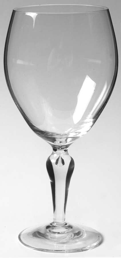 Teardrop Clear Water Goblet by Corcoran-1