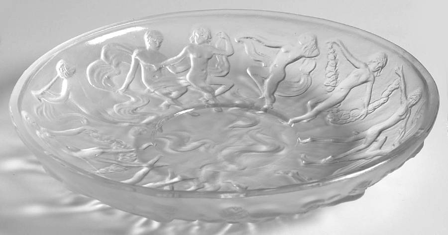 Martele' Clear (Frosted) Saucer Only by Consolidated-1