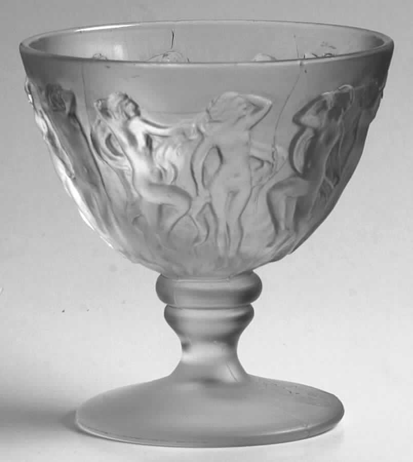 Martele' Clear (Frosted) Champagne/Tall Sherbet by Consolidated-1