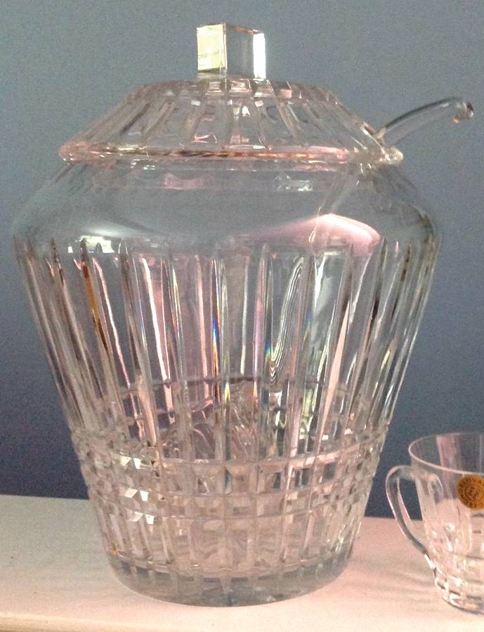 Solitaire Punch Bowl with Lid and Ladle by Ceska-1