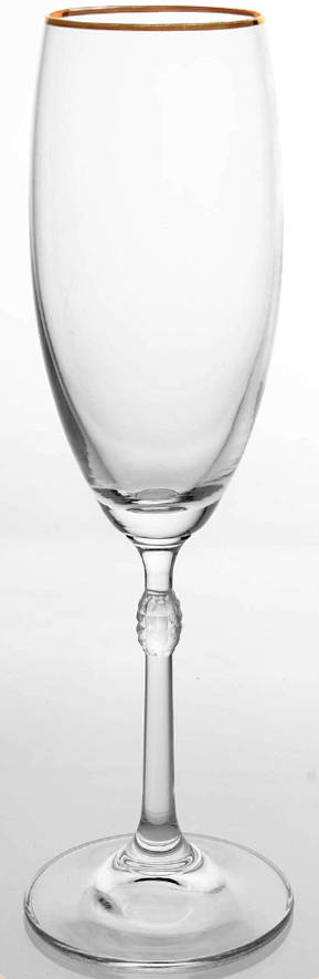 Carnegie (Gold Trim) Fluted Champagne by Christopher Stuart-1