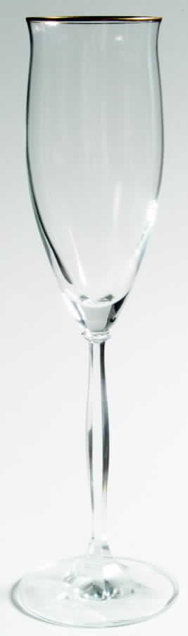 Talia (Gold Trim) Fluted Champagne by Christopher Stuart-1