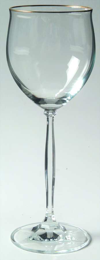 Talia (Gold Trim) Wine Glass by Christopher Stuart-1