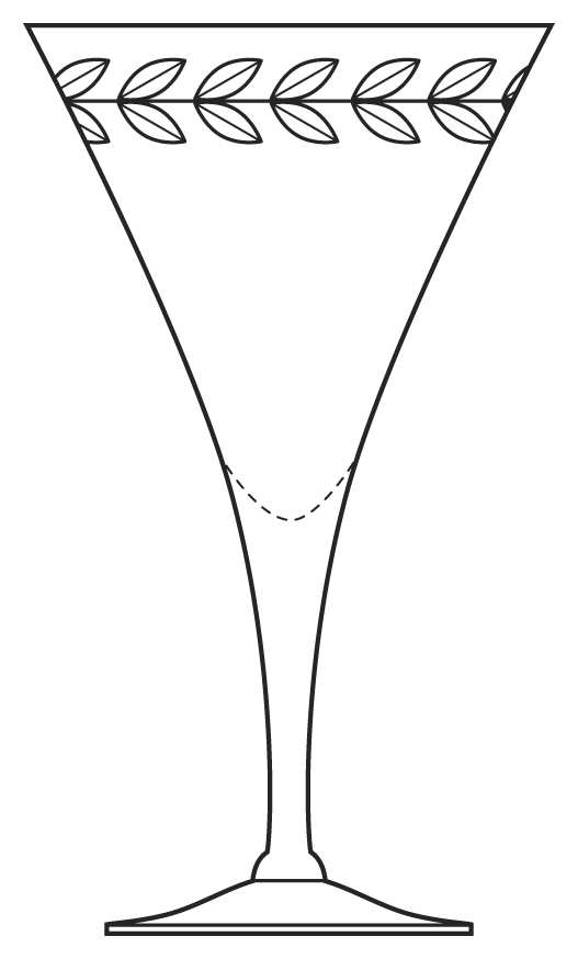 Laurel Wreath Water Goblet by Cambridge-1