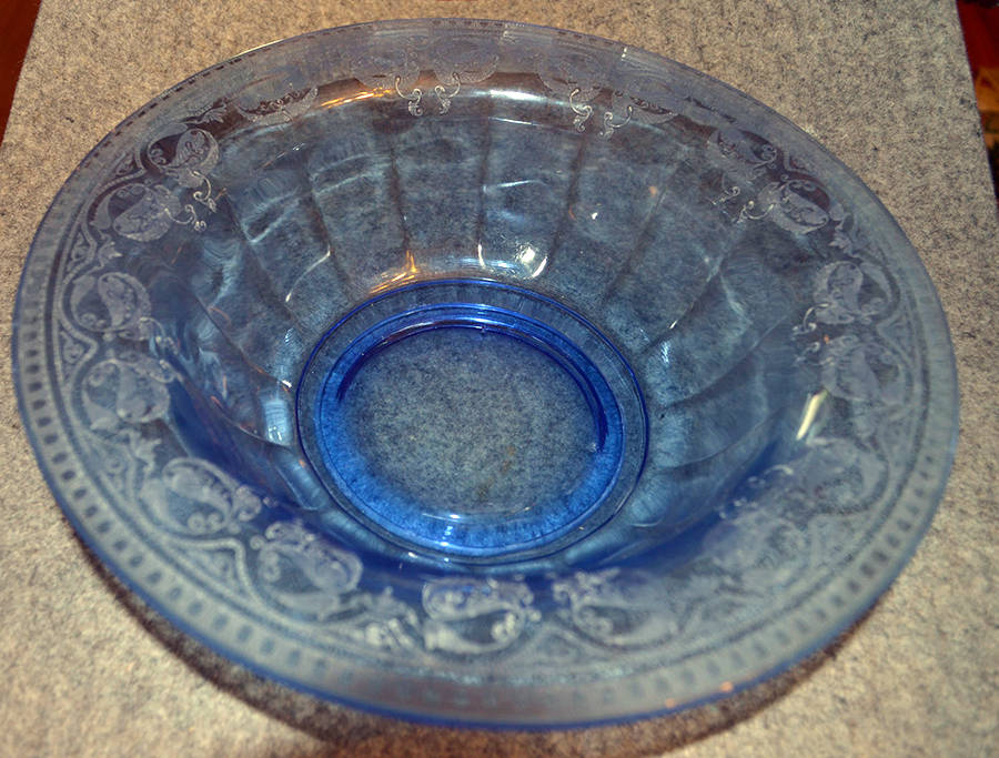 Etch 704 Dark Blue (Stem 3060) Flared Bowl by Cambridge-1