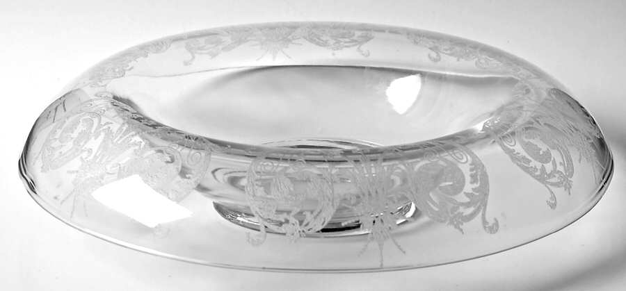 Balda Clear (Stem 1428) 12" Rolled Edge Bowl by Central Glass Works-1