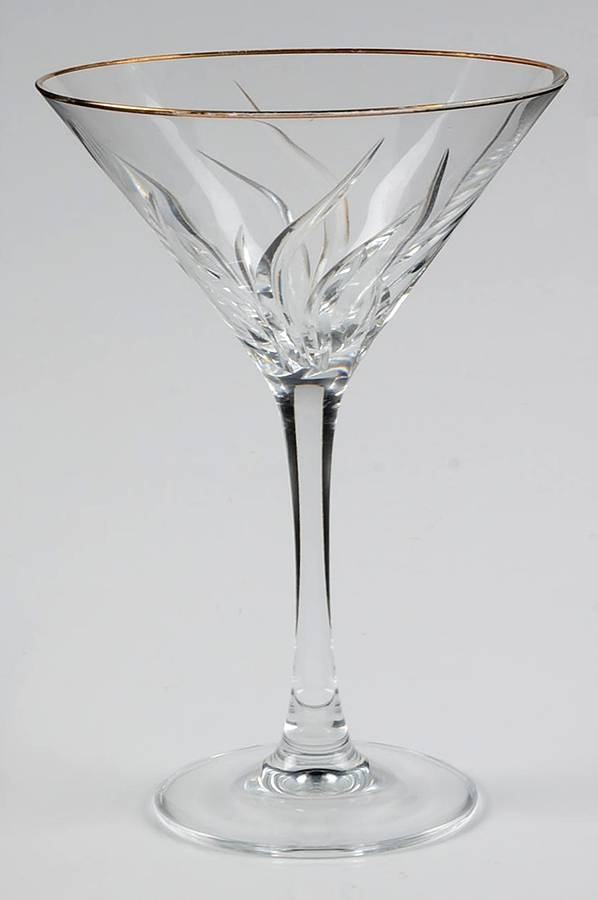Agena Gold Martini Glass by Cristal D'Arques - Durand-1