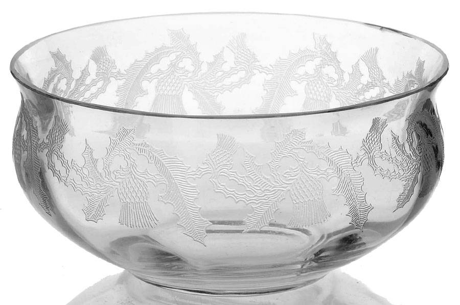 Thistle Finger Bowl by Central Glass Works-1