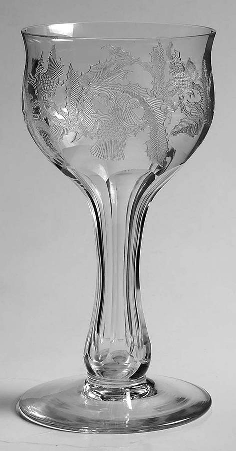 Thistle Tall Hollow Stem Champagne by Central Glass Works-1