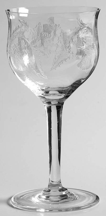 Thistle Large Claret by Central Glass Works-1