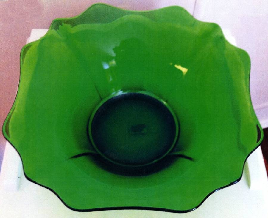 3400 Green (Dark Emerald Green) 3400 13" Flared Bowl by Cambridge-1