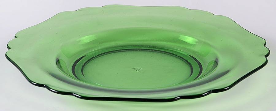 3400 Green (Dark Emerald Green) 3400 Square Bread & Butter Plate by Cambridge-1