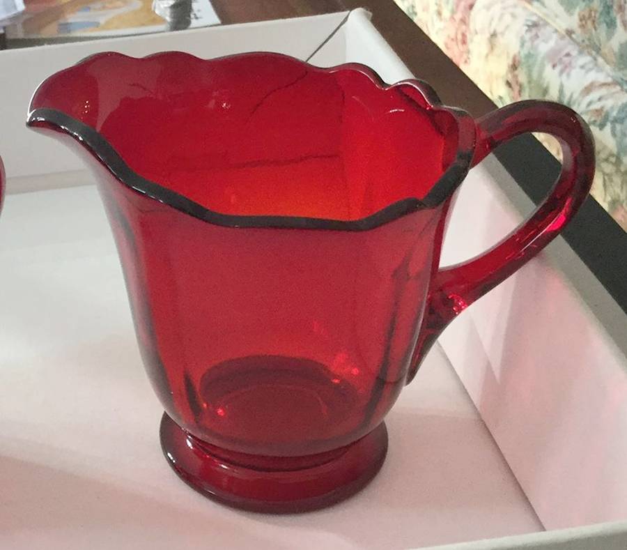 Newport Ruby Creamer by New Martinsville-1