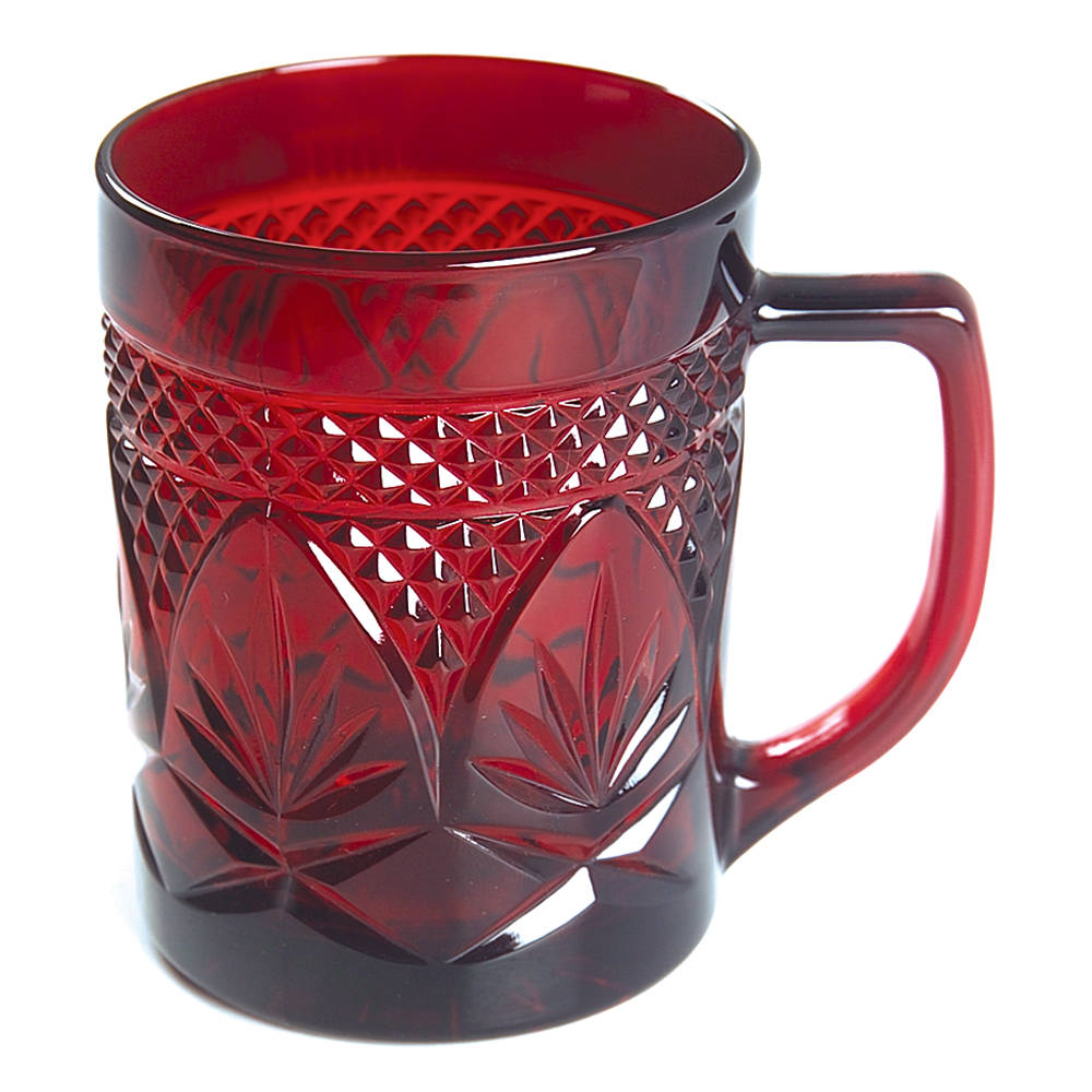 Antique Ruby Mug by Cristal D'Arques - Durand-1