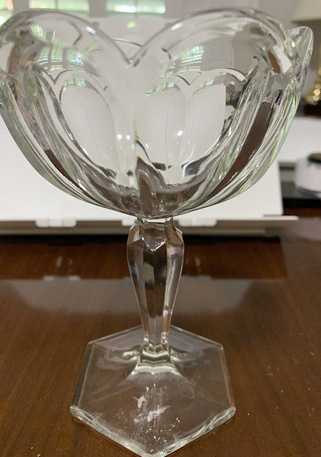 Krystol Round Compote (Height X Width) by Central Glass Works-1