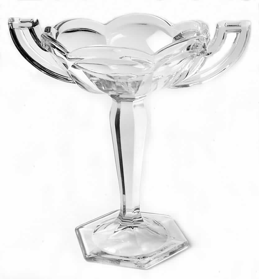 Krystol 8" Open Compote by Central Glass Works-1