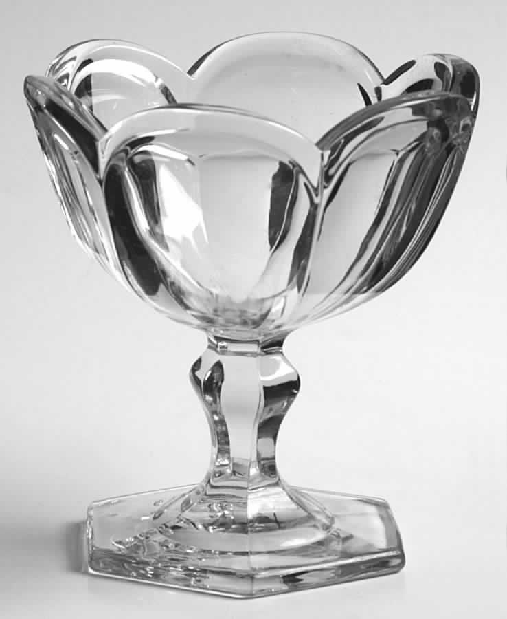 Krystol Stemmed Open Jelly by Central Glass Works-1