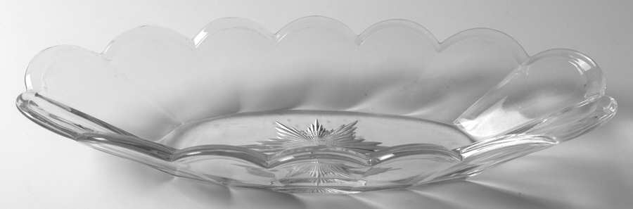 Krystol 11" Oval Celery by Central Glass Works-1