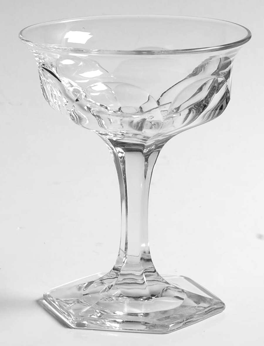 Krystol Champagne/Tall Sherbet by Central Glass Works-1