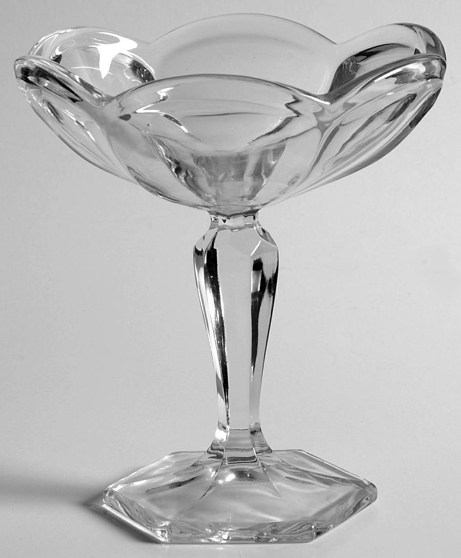 Krystol Round Compote (Height X Width) by Central Glass Works-1