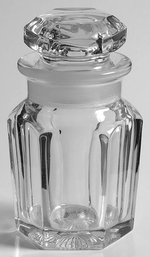 Krystol Horseradish Jar & Lid by Central Glass Works-1