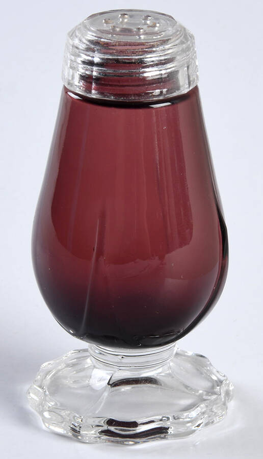 3400 Amethyst 3400/77 Footed Shaker with Glass Lid by Cambridge-1