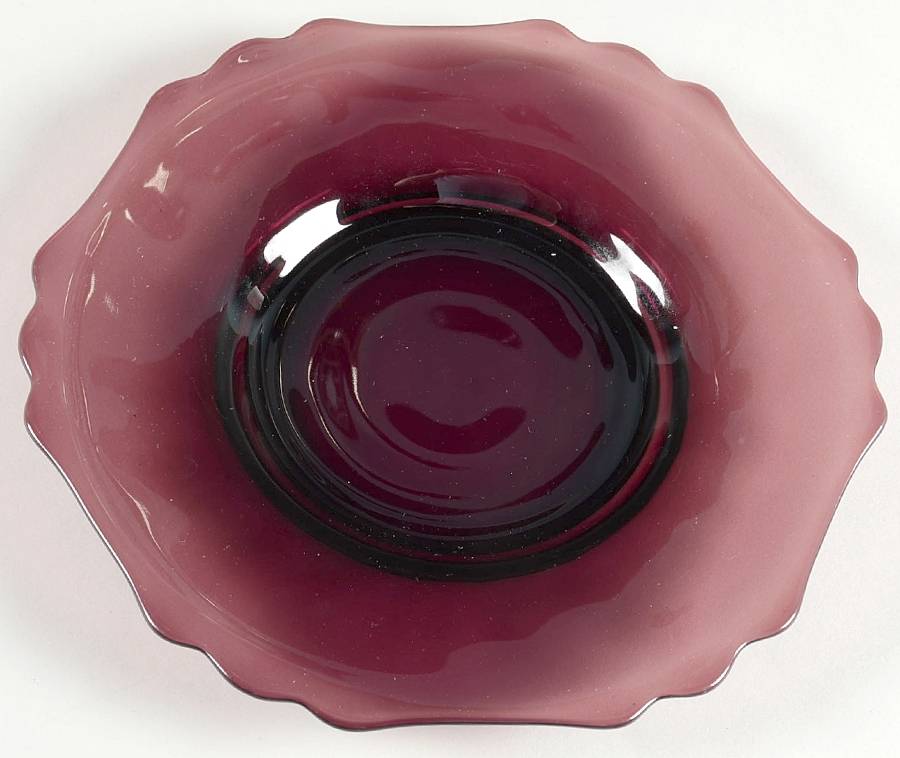 3400 Amethyst Footed 8" Salad Plate (Shape 3400) by Cambridge-1