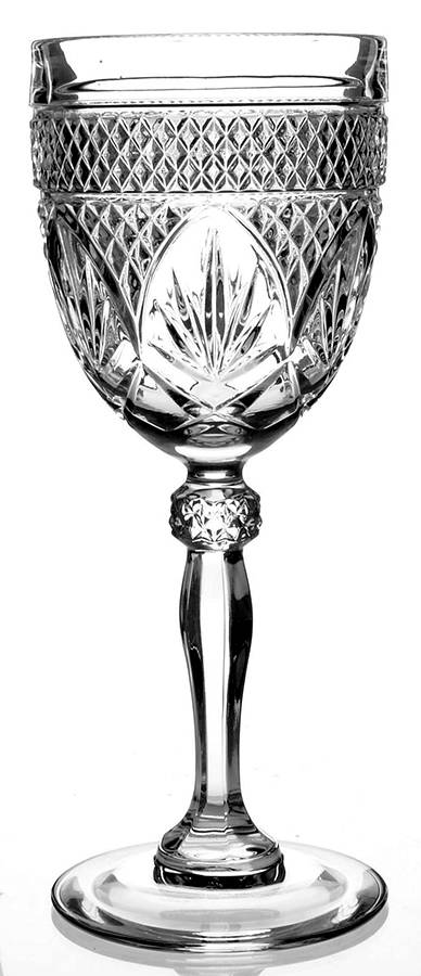 Antique Clear (Knob Stem) Water Goblet by Cristal D'Arques - Durand-1