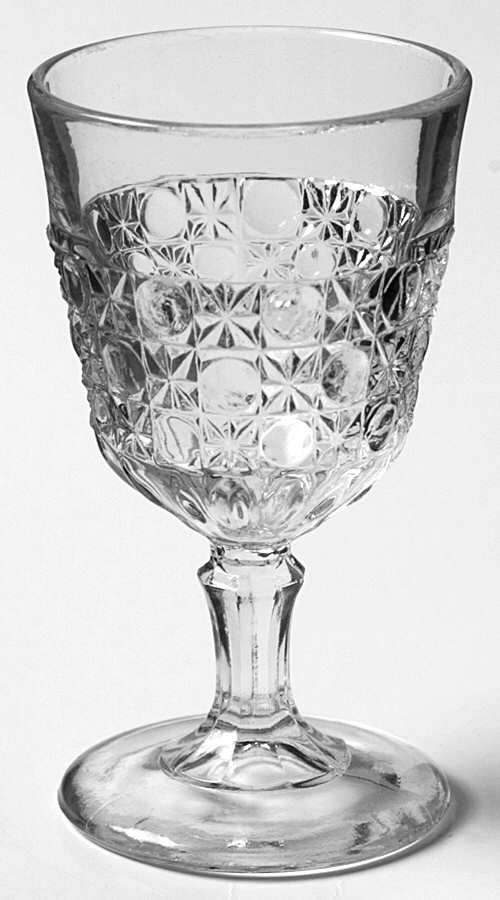 Currier and Ives Wine Glass by Co-Operative Flint-1