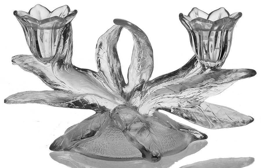 Everglade Clear Double Light Candlestick by Cambridge-1