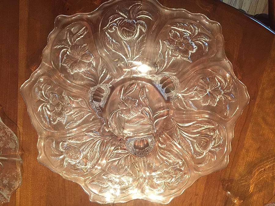 Everglade Clear 14" 3-Toed Footed Bowl by Cambridge-1
