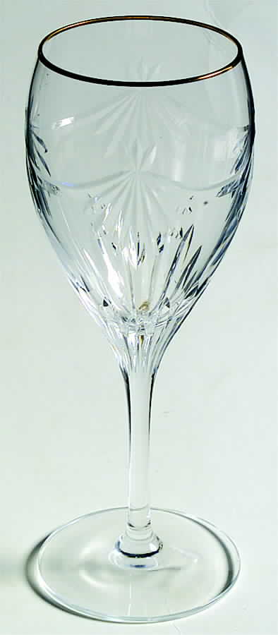 Rowena Gold Wine Glass by Cristal D'Arques - Durand-1