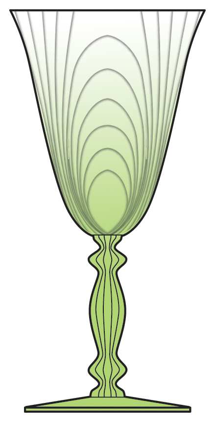 Caprice Pistachio Water Goblet by Cambridge-1