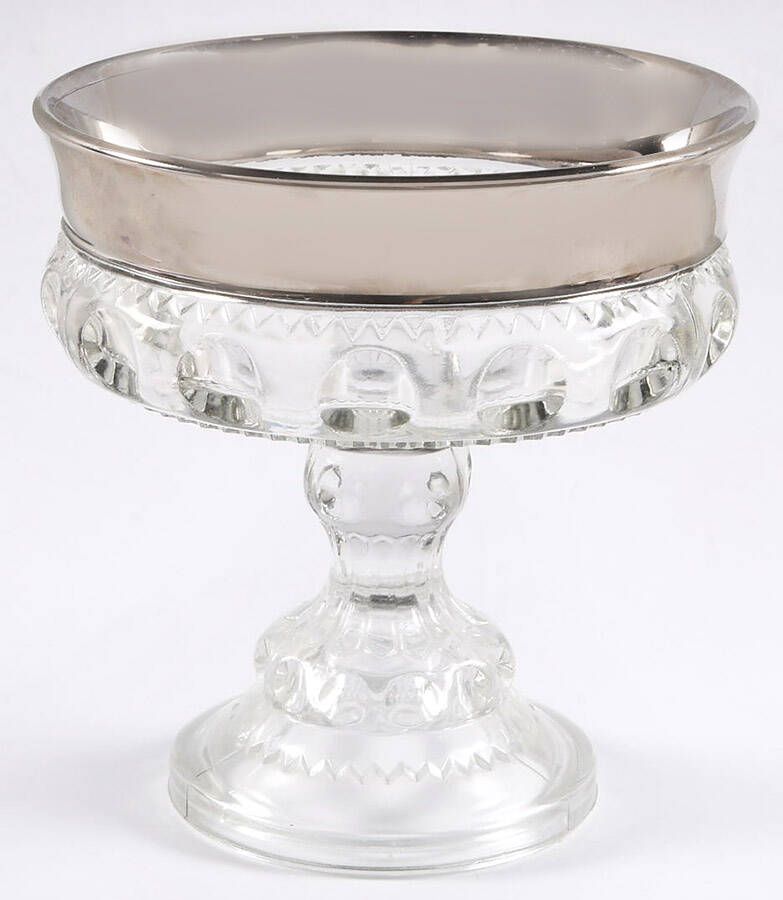 Silver Crown Compote No Lid by Colony-1